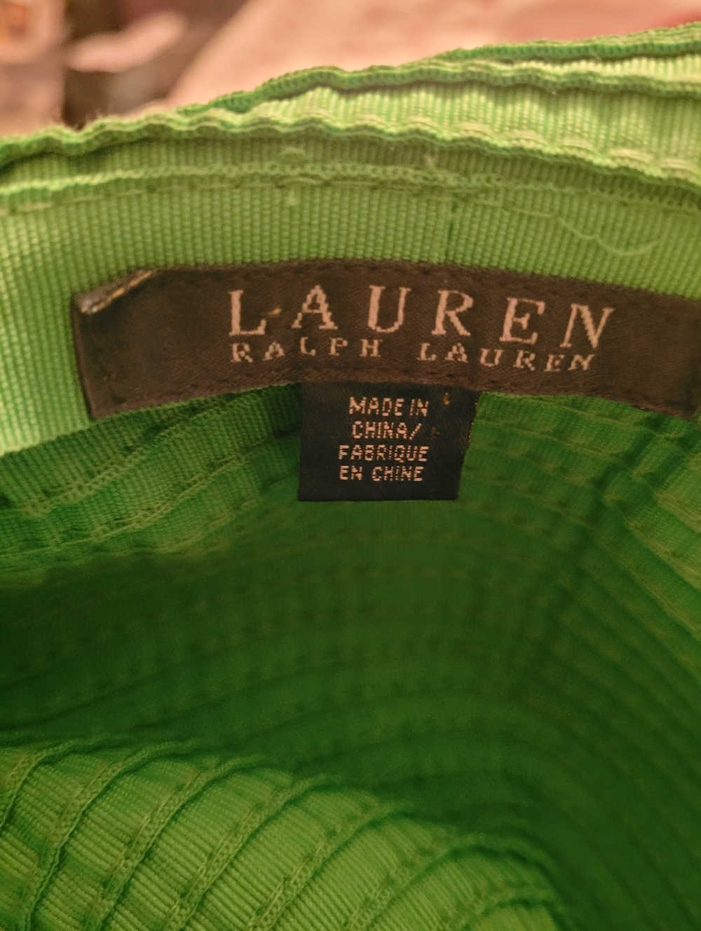 Ralph Lauren Green Wide Brim Floppy Sun Hat - Picture 3 of 3